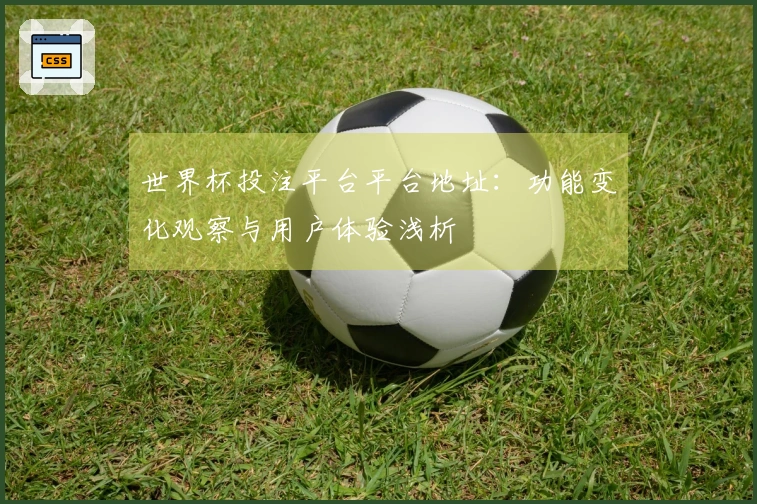世界杯投注平台平台地址：功能变化观察与用户体验浅析